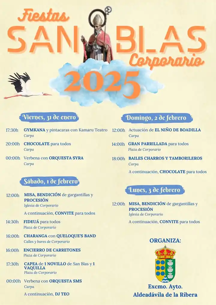 Image from Aldeadávila De La Ribera: 🟠 FESTEJOS: Terminamos las 🎉 FIESTAS DE SAN BLAS 2025 🎉 con un día ...