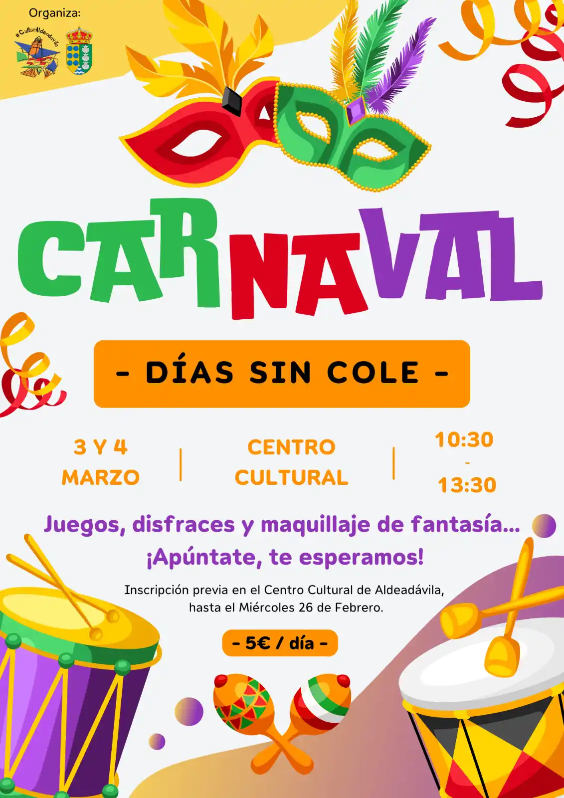 Image from Aldeadávila De La Ribera: 🔵CULTURA: Estos carnavales en Aldeadávila celebramos los DÍAS SIN COL...