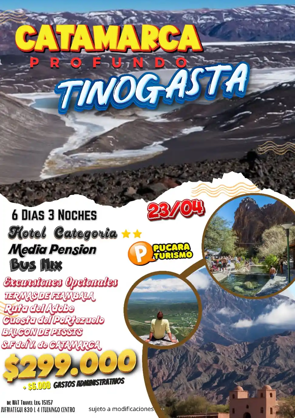Image from Alexa Turismo: ⛰️ *CATAMARCA - TINOGASTA* ⛰️  ☀️ *6 DIAS 🌙 3 NOCHES*  🏁 *SALIDA : 2...