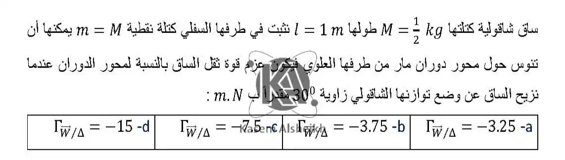 الفيزياء المؤتمتة (بكالوريا) مع أ_قاسم الشيخ post