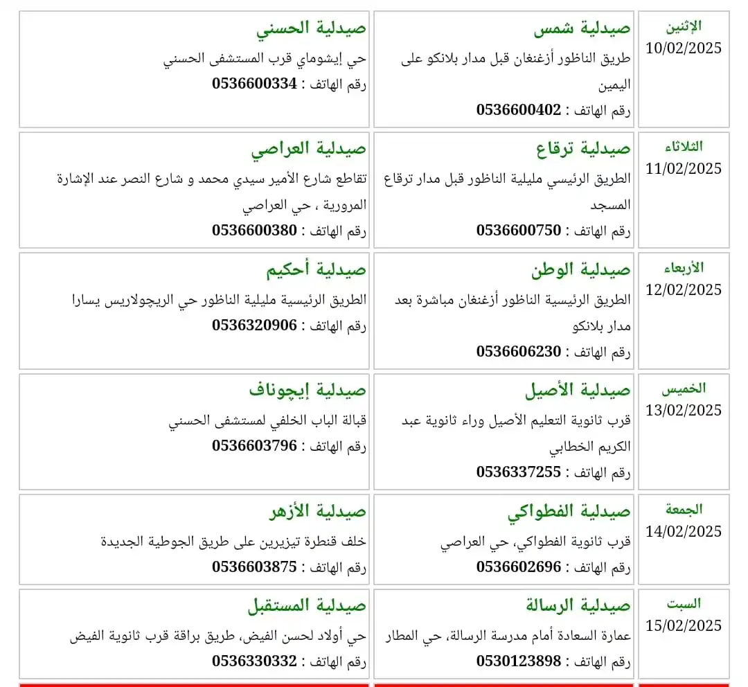 الحراسة في الناظور دون تطبيق بتعبئة *6 فقط post