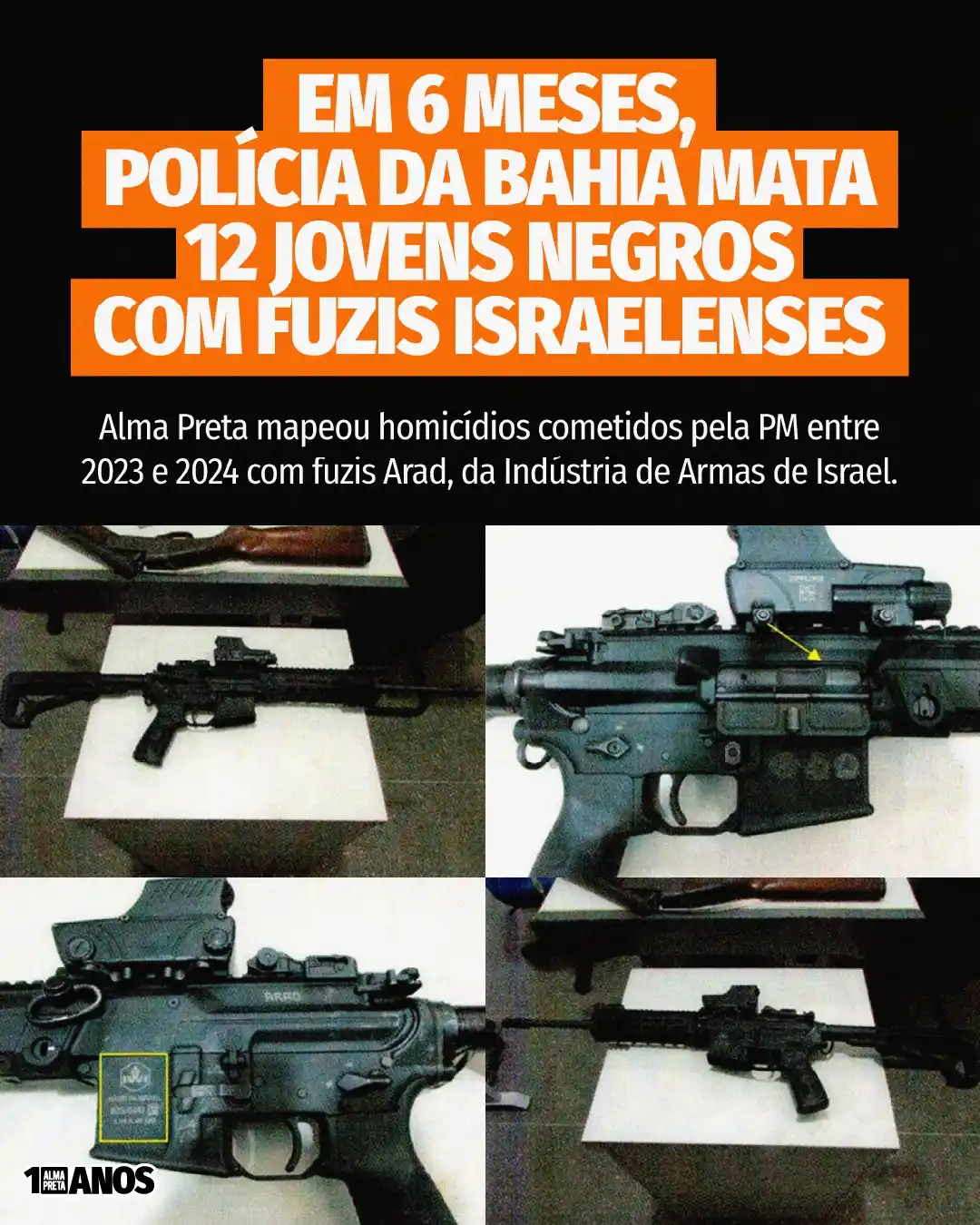 Image from Alma Preta Jornalismo: 🚔🇮🇱 As mortes ocorreram no período de apenas seis meses. A Alma Pre...