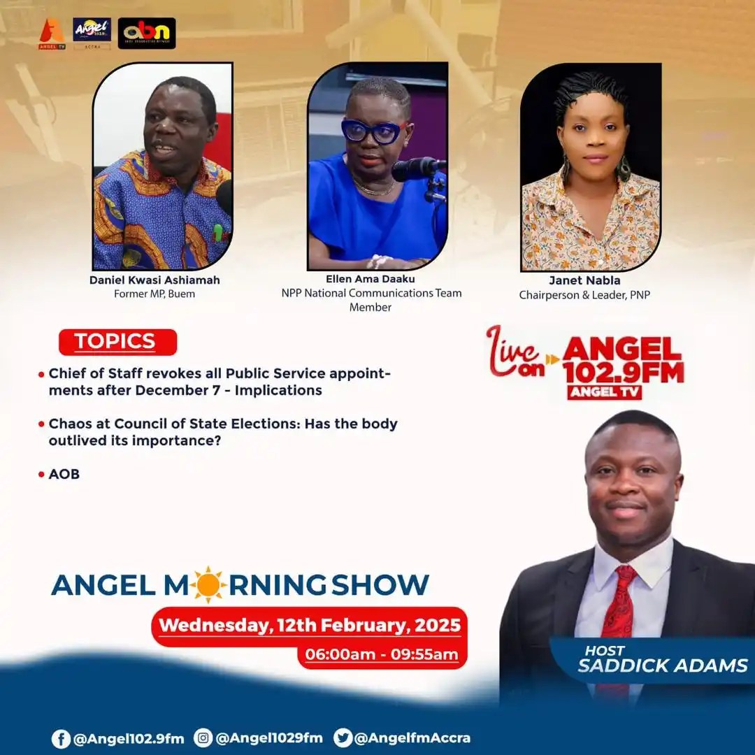 Image from ANGEL 102.9 FM: Saddick Adams is back on your airwaves this morning with his panel to ...