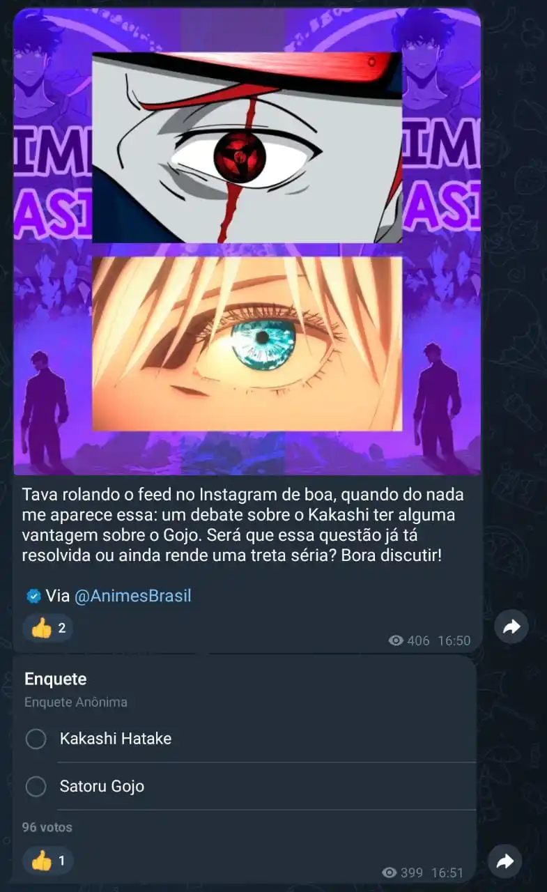 Animes Brasil post