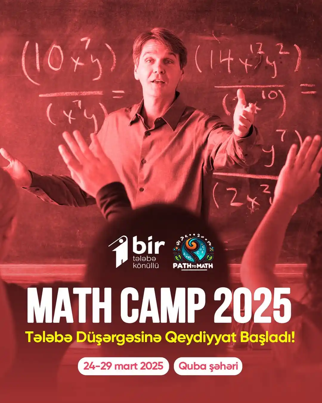Image from AR Elm və Təhsil Nazirliyi: "Bir Könüllü" Tələbə Təşkilatının və "Pathtomath" Tələbə Riyaziyyatçı...