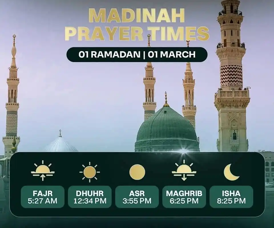Image from Ashabahebwa Ramadhan: Daily Prayer Times in Haramain •1 Ramadan - 1 March May Allāh accept ...