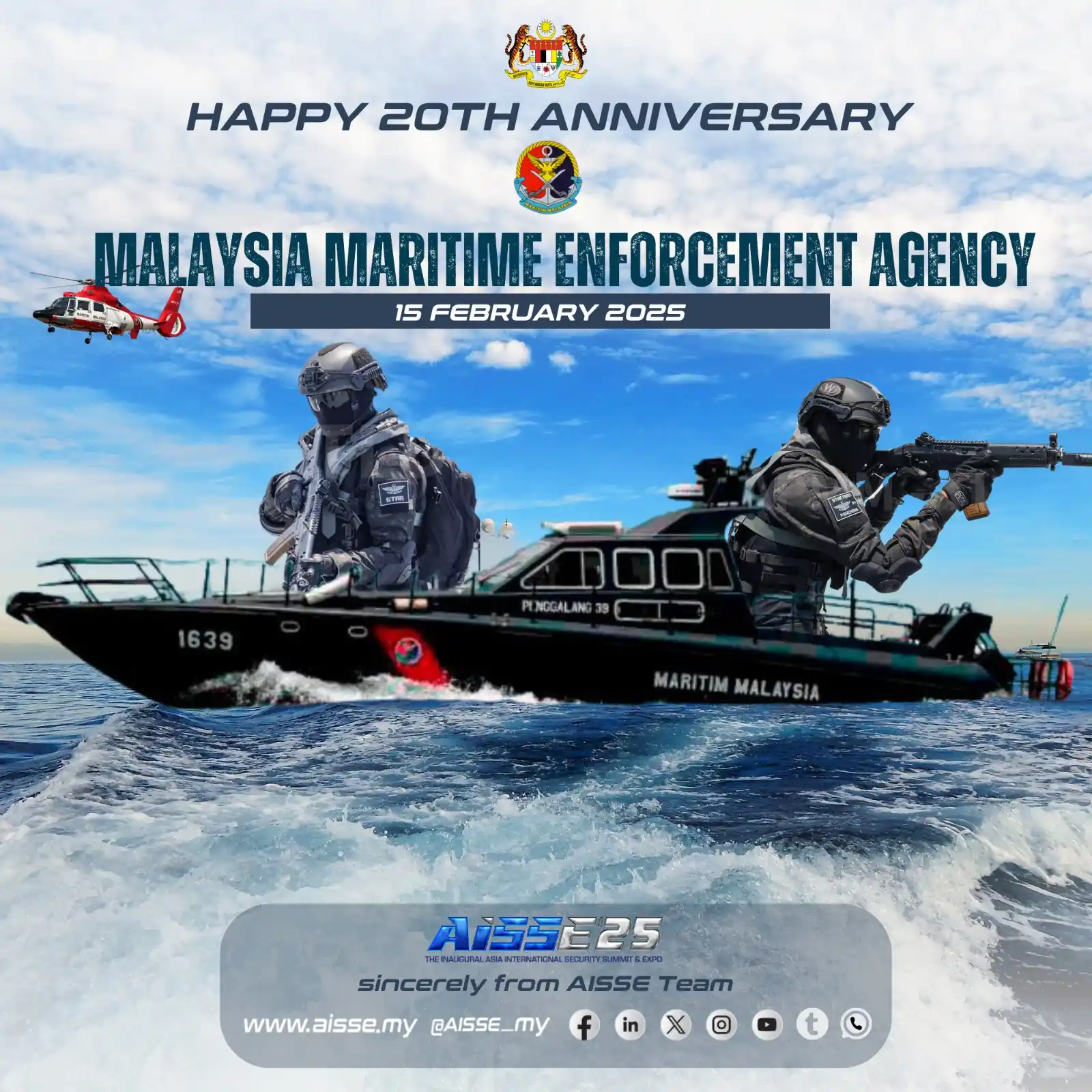 Image from Asia International Security Summit & Expo: *HAPPY 20TH ANNIVERSARY TO THE MALAYSIA MARITIME ENFORCEMENT AGENCY (M...