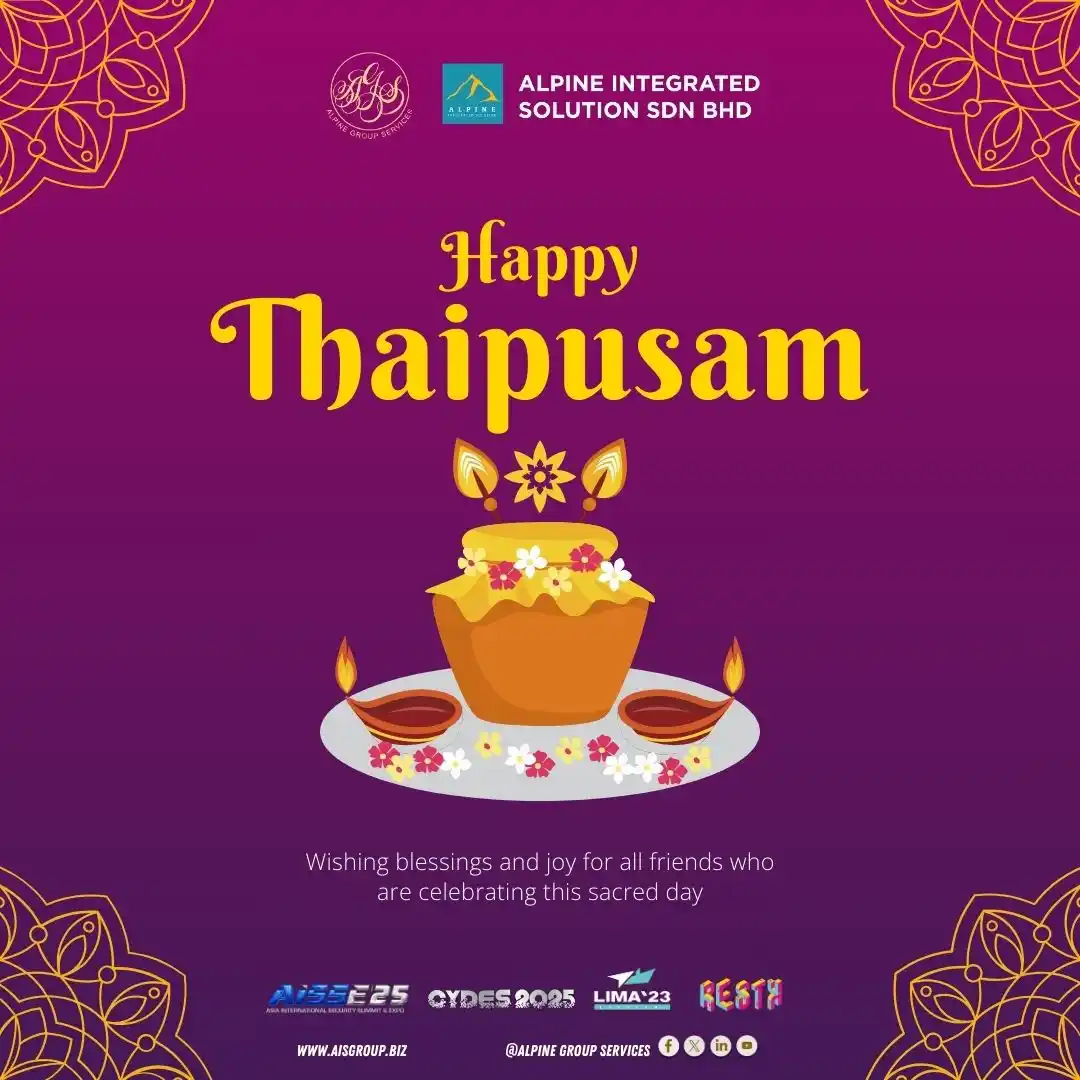Image from Asia International Security Summit & Expo: ✨ Wishing everyone a joyous and blessed Thaipusam! ✨ As we celebrate ...