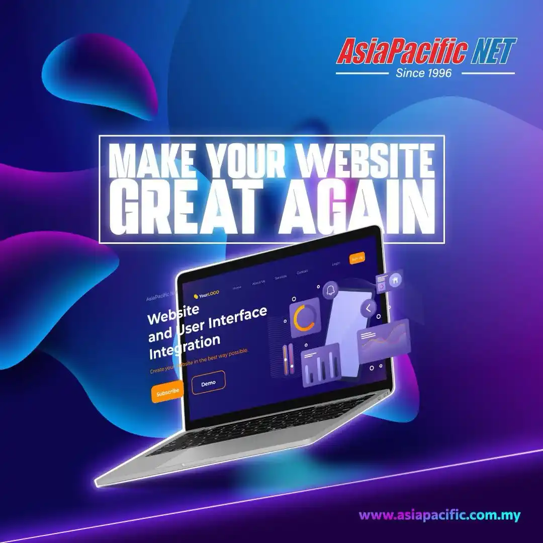 Image from Asia Pacific Net: Trade-in your old website for a newer, faster and more impressive webs...