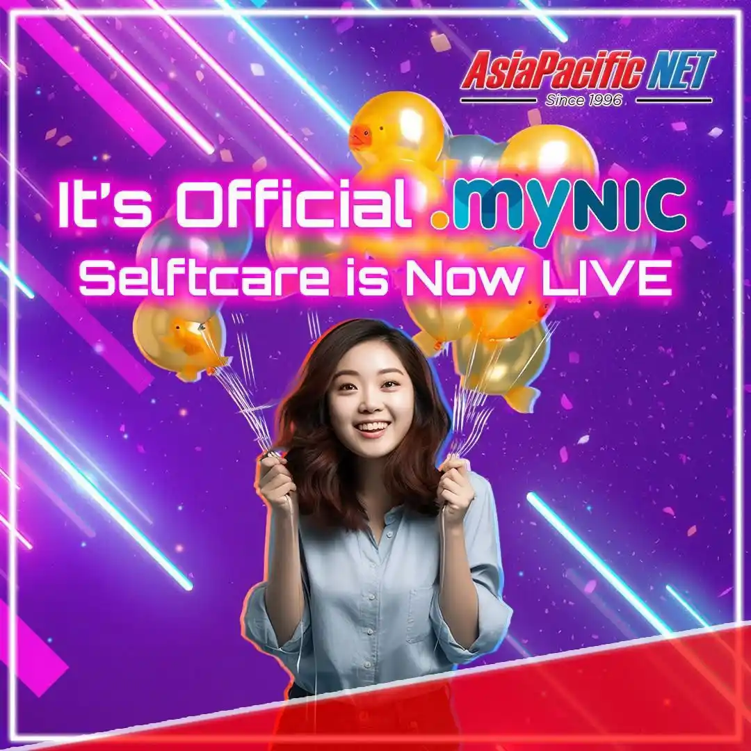 Image from Asia Pacific Net: Our MYNIC selfcare system is now LIVE 🚀 Get your new domain registere...