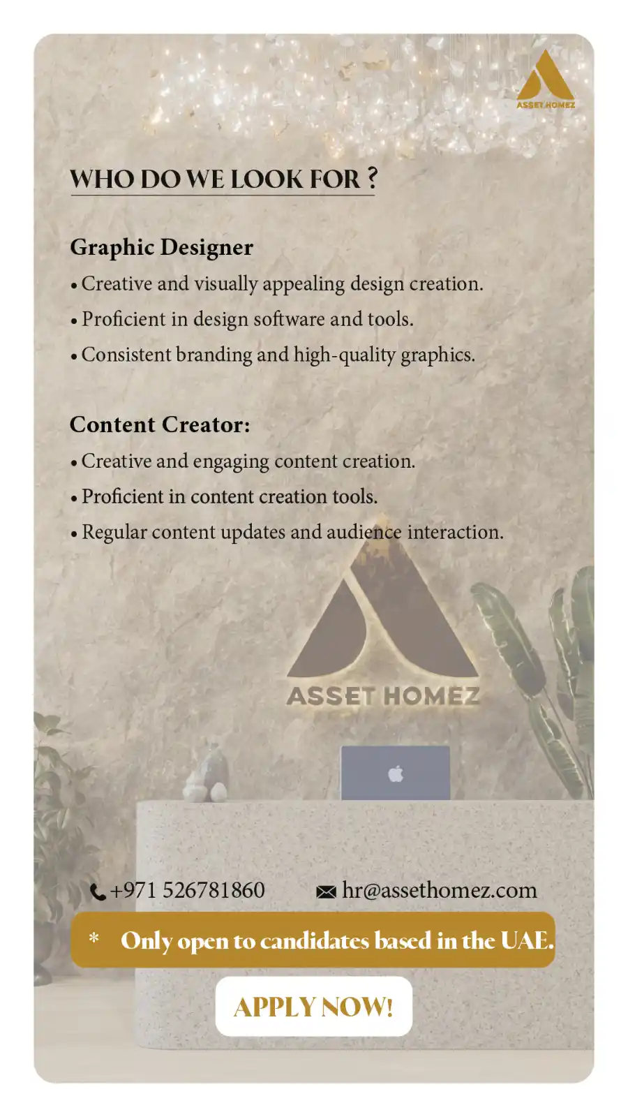 ASSET HOMEZ post