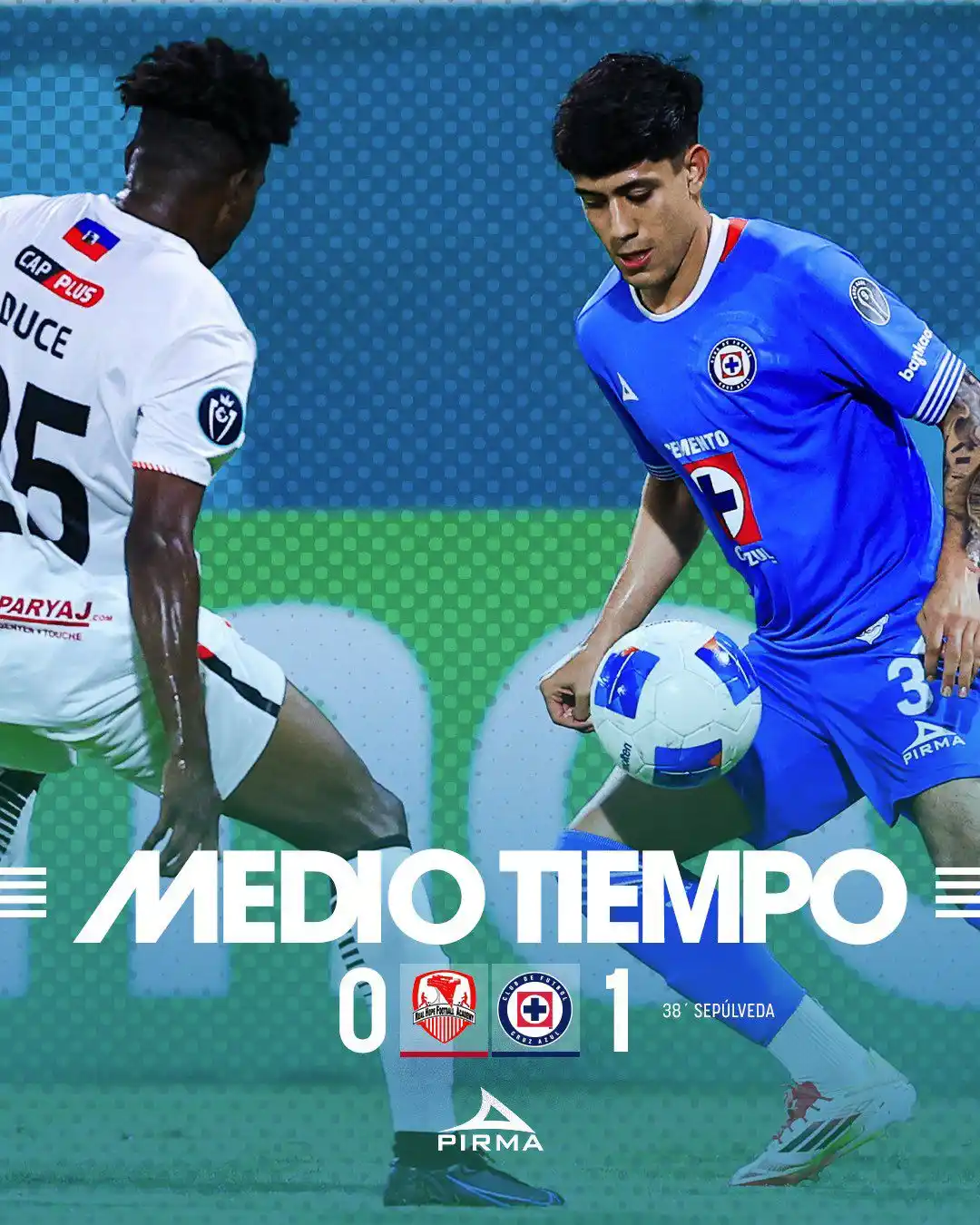 Image from @HecManOficial Cruz Azul : Al medio tiempo la 🚂 lo gana 1-0 con gol de <a class="text-blue-500 ...