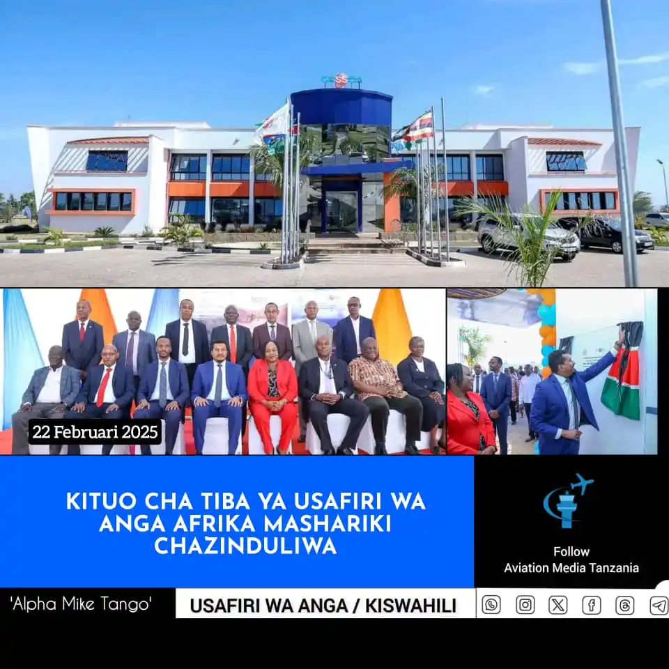 Image from Aviation Media Tanzania: Mkurugenzi Mkuu wa Mamlaka ya Usafiri wa Anga Tanzania (TCAA) na Mjumb...