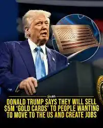 Image from Ton Evens: 🇺🇸💰 TRUMP PWOPÒZE YON “GOLD CARD” POU $5 MILYON BAY ETRANJE RICH KI...