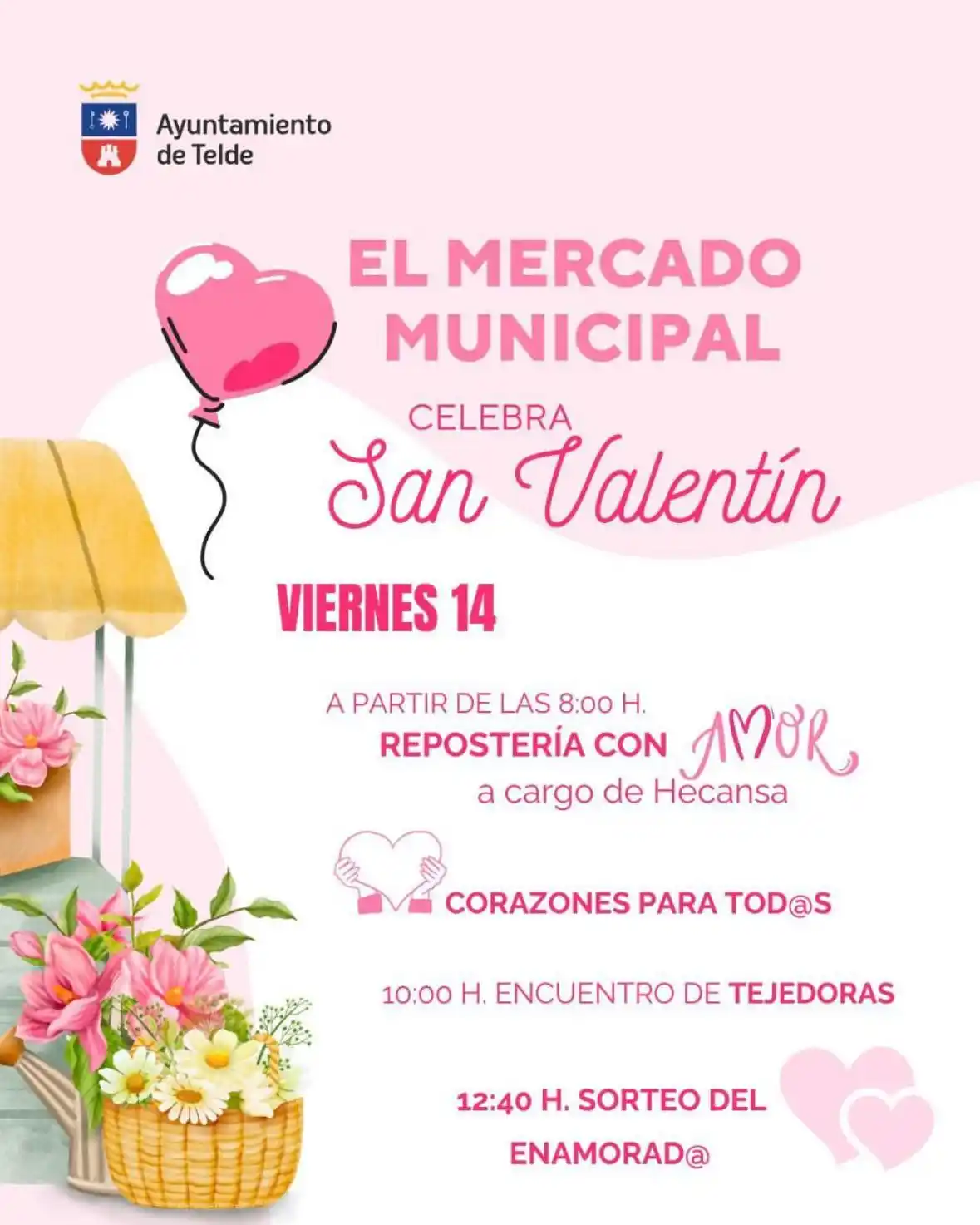 Image from Ayuntamiento de Telde: 🥰 El mercado municipal también celebra San Valentín este viernes 🥰 ...