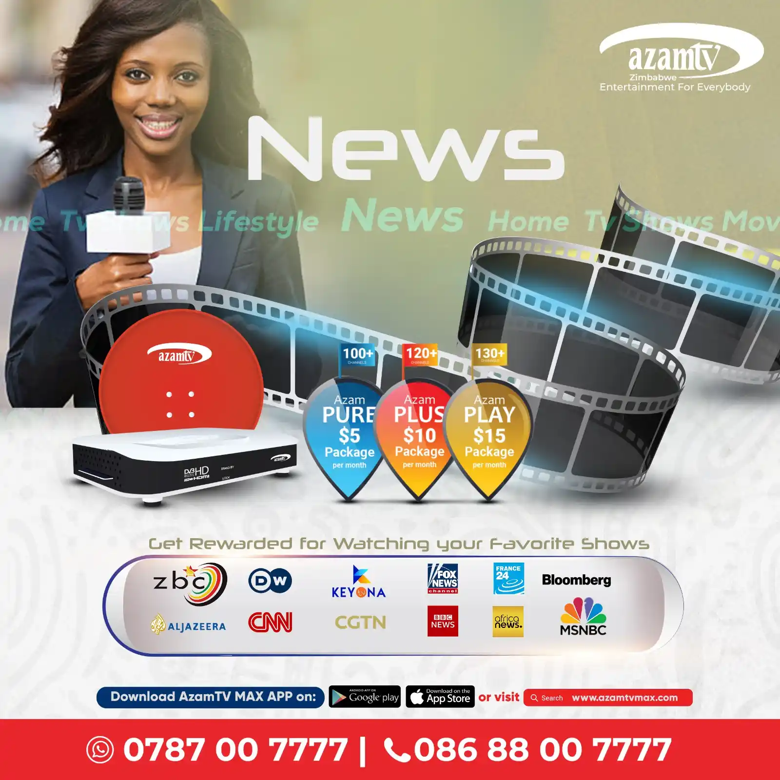 Image from AzamTV Zimbabwe: Stay informed with the latest World News and Current Affairs from <a c...