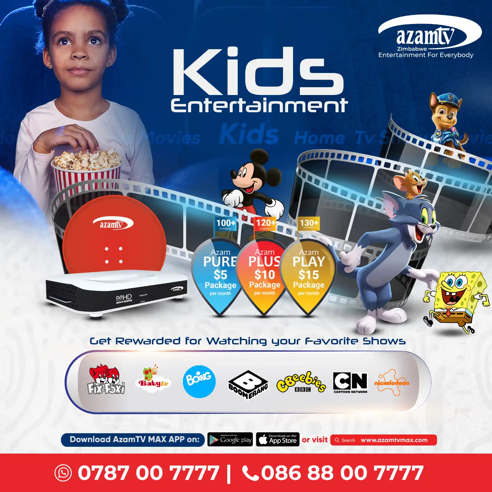 Image from AzamTV Zimbabwe: Provide Edutainment for your little on <a class="text-blue-500 hover:u...