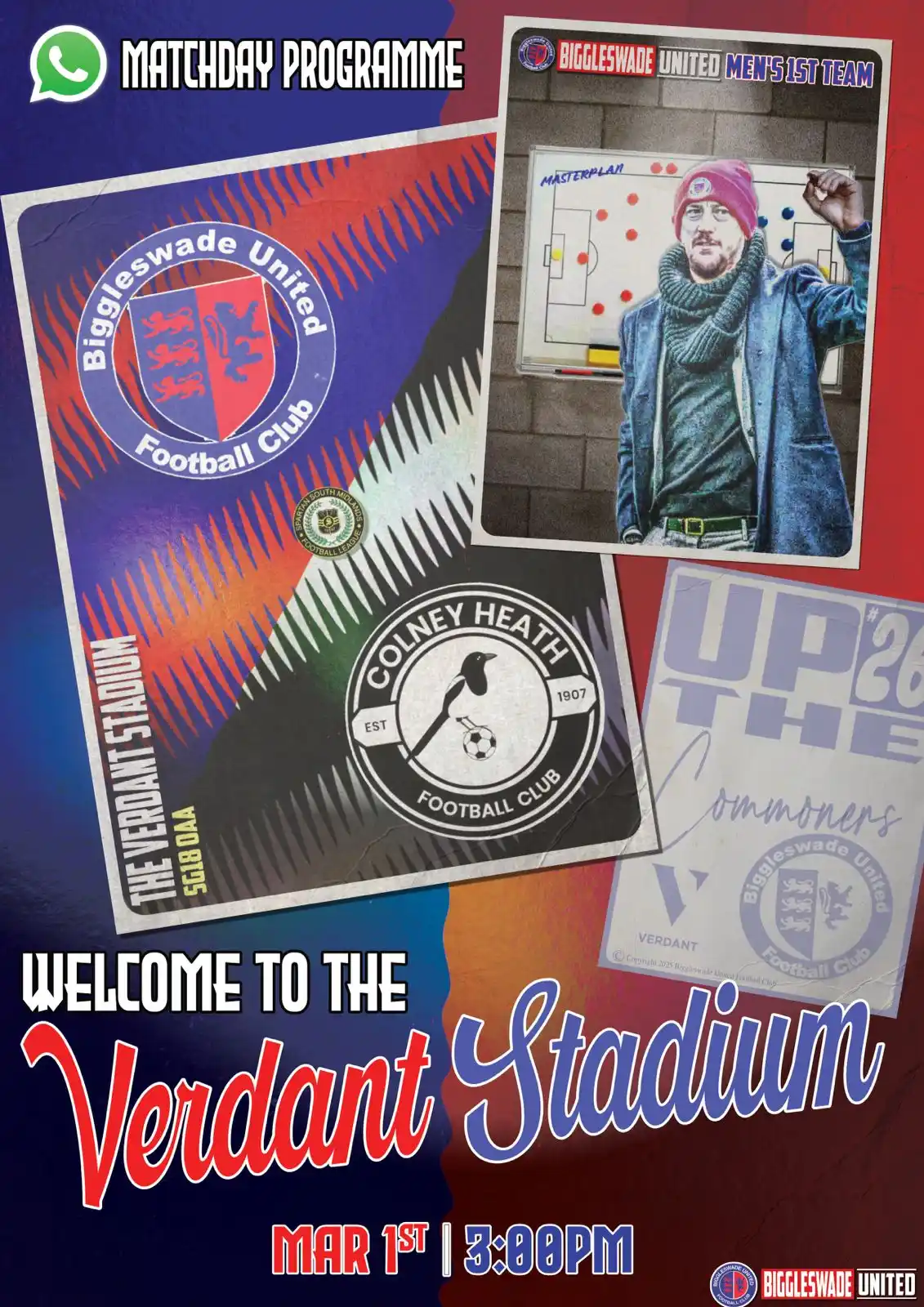 Image from Biggleswade United: MATCHDAY ⚽️ 🆚 Colney HeathFC 🗓️ 3PM 🏆Spartan South Midlands Premie...