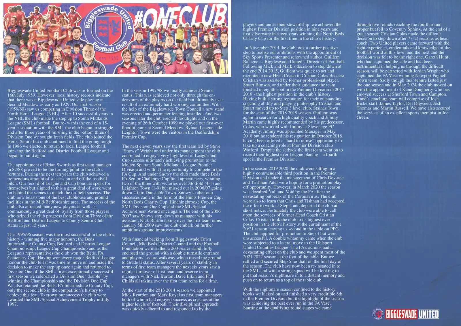 Biggleswade United post