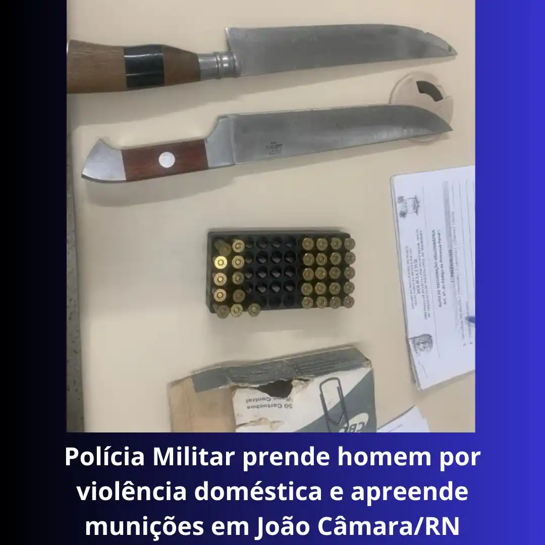 Image from Blogdeassis - Notícias: Polícia Militar prende homem por violência doméstica e apreende muniçõ...