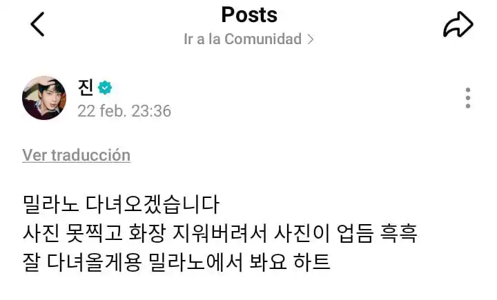 BTS FOR ARMY'S LATAM post
