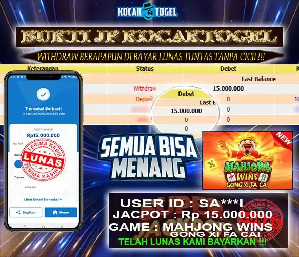 BUKTI PEMBAYARAN KOCAKTOGEL💰 post