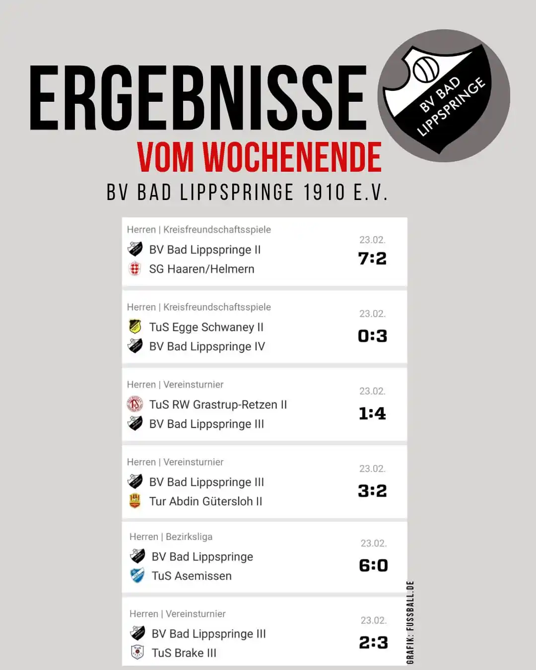 BV Bad Lippspringe 1910 e.V. post