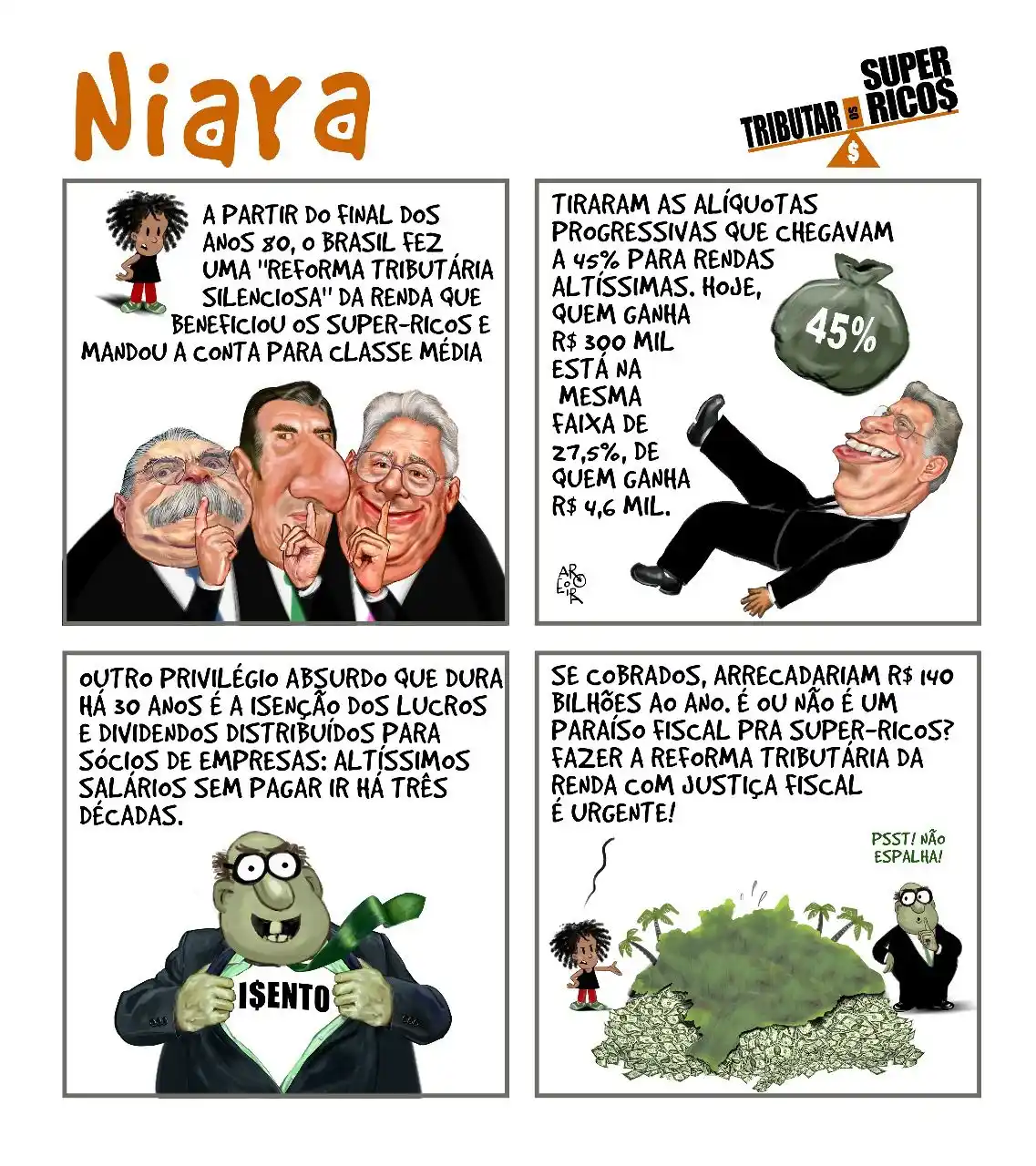 Image from 📣 Canal de Notícias SIMPA: *ALTAS RENDAS ISENTAS DE IR HÁ 30 ANOS*  🗣️ Gente! Vou contar um segr...