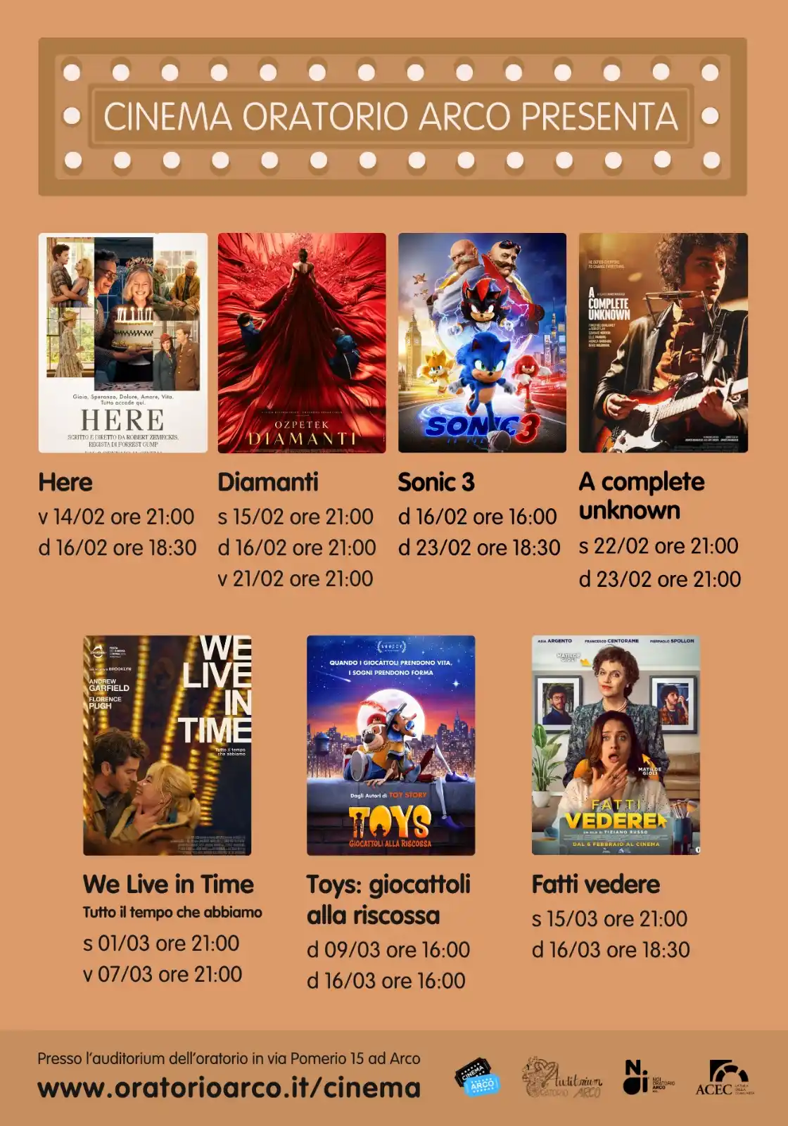 Cinema Oratorio Arco post