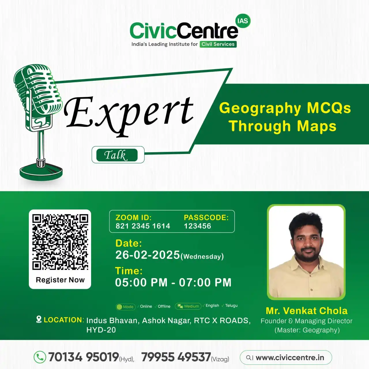 Image from CivicCentre IAS Academy: Expert Talk on Geography MCQs Through Maps Register now : https://zf...