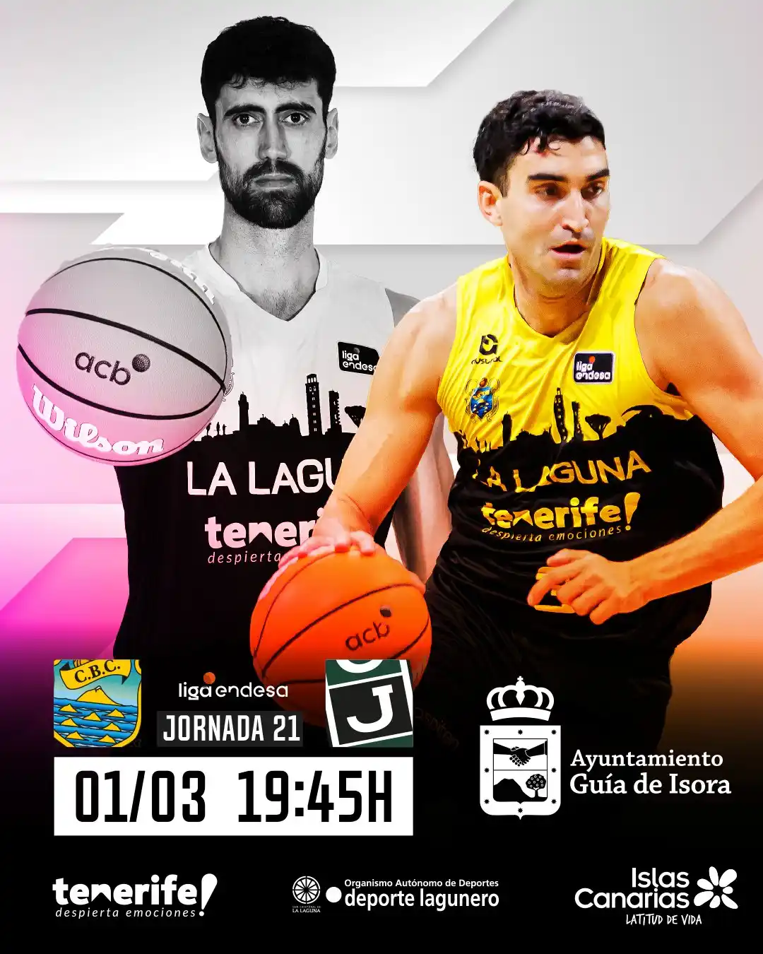 Image from CLUB BALONCESTO CANARIAS - LA LAGUNA TENERIFE: 🏀  ¡MAÑANA JUGAMOS! 🆚  Joventut de Badalona ⚔️  J21 | <a class="text...