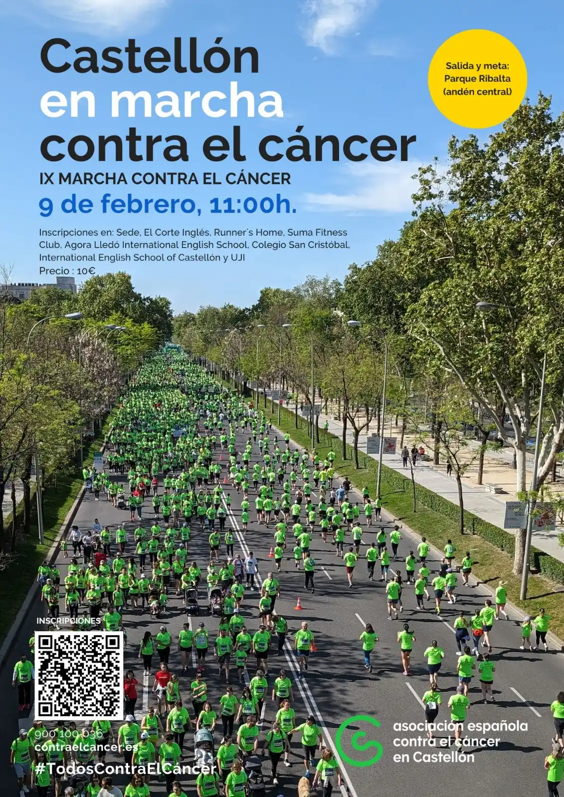 Image from Colegio Oficial de Enfermeros y Enfermeras de Castellón: 💪🏻Castellón en marcha contra el cáncer 🚶🏻♀IX marcha de la Asoci...