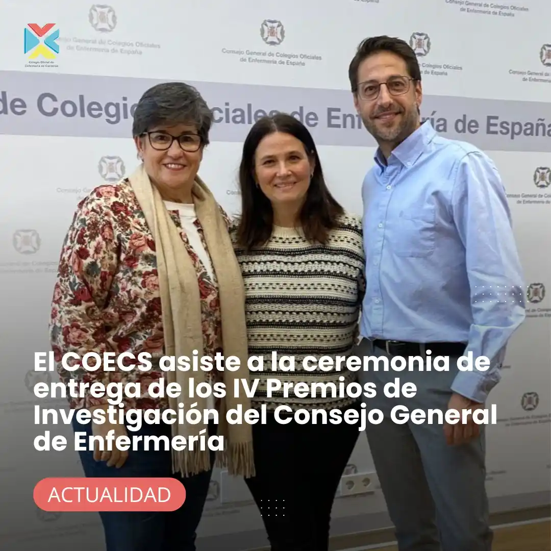 Image from Colegio Oficial de Enfermeros y Enfermeras de Castellón: 🏅El COECS asiste a la ceremonia de entrega de los IV Premios de Inves...