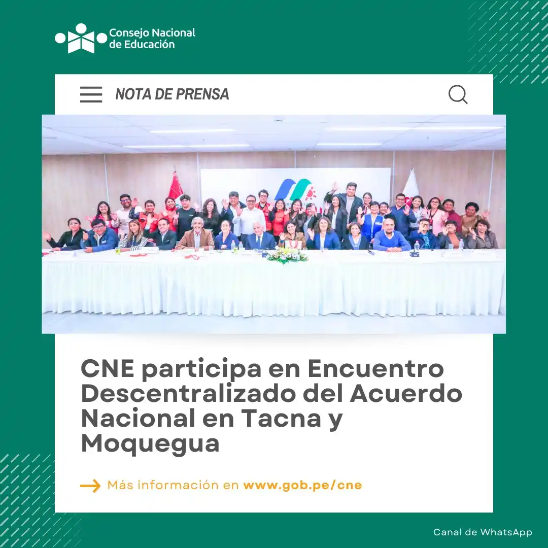 Consejo Nacional de Educación del Perú  post
