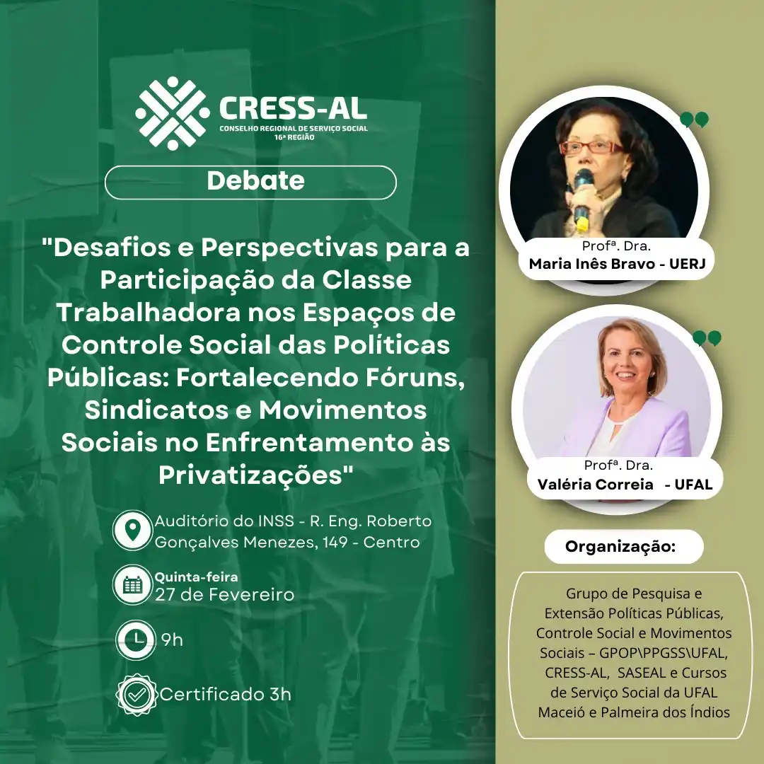 CRESS Alagoas post