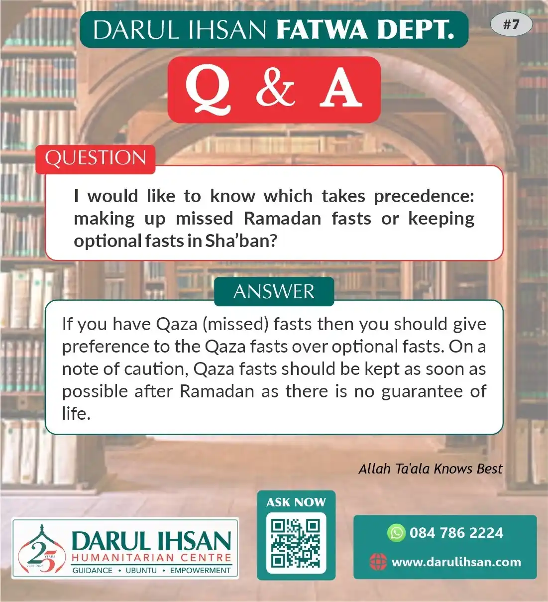 Darul Ihsan Humanitarian Centre post