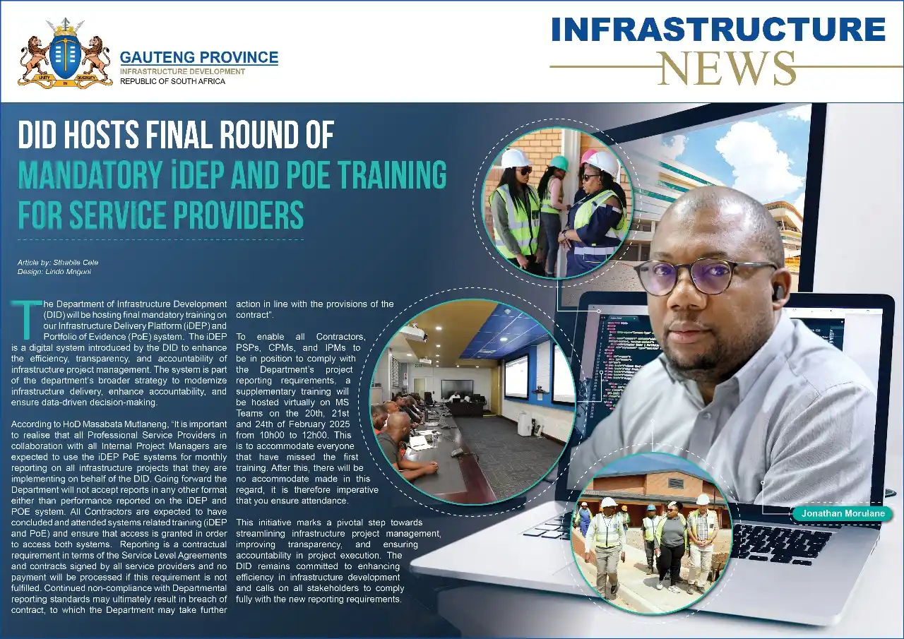 Image from Department of Infrastructure Development (DID): 🎯DID forges ahead with mandatory iDep & PoE Training. 🗞️Infrastructu...