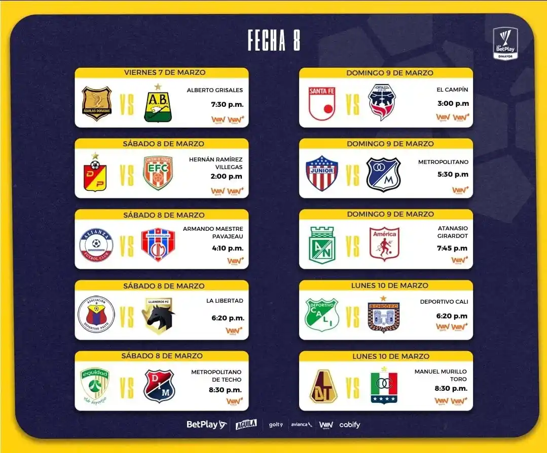 Image from Deporte Meridiano : Lista la fecha 8 de la <a class="text-blue-500 hover:underline cursor-...