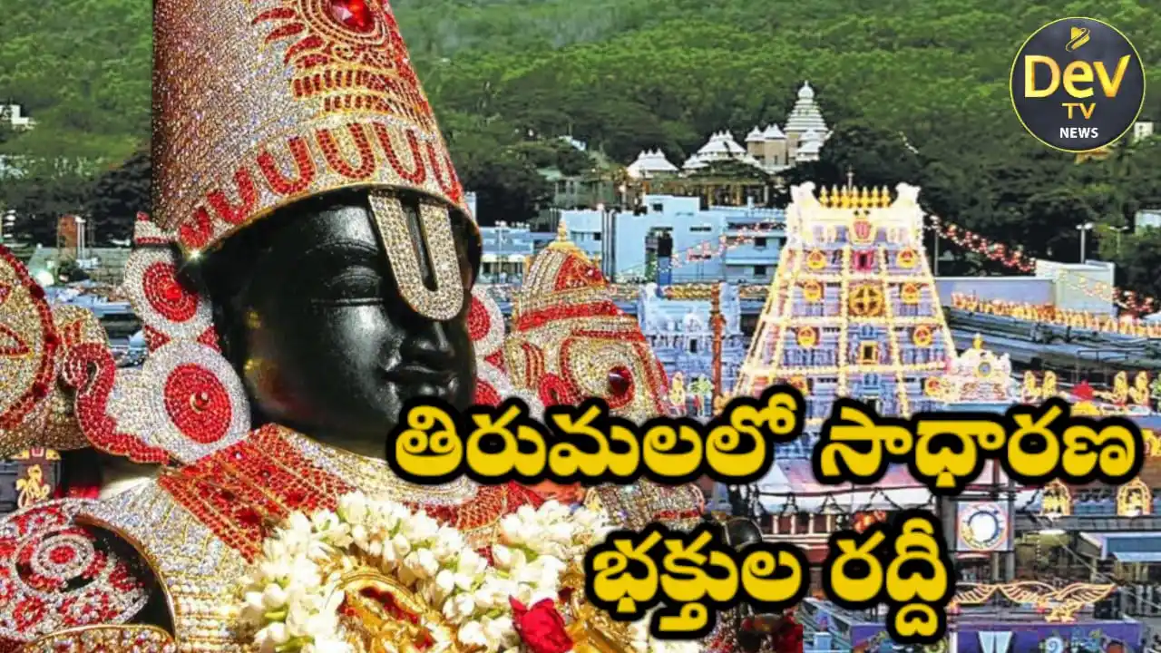 Image from Dev Tv: *తిరుమలలో సాధారణ భక్తుల రద్దీ* తిరుపతి జిల్లా ప్రతినిధి ఫిబ్రవరి 28, ...