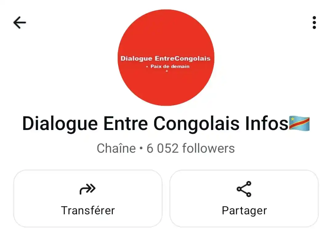 Dialogue Entre Congolais Infos🇨🇩 post
