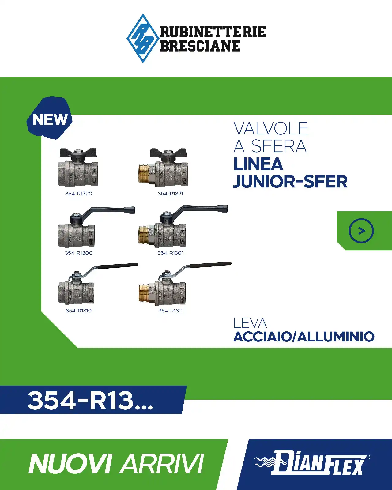 Image from DIANFLEX: ✨ NUOVI ARRIVI! ✨ Scopri la nuova linea di valvole a sfera JUNIOR-SFER...