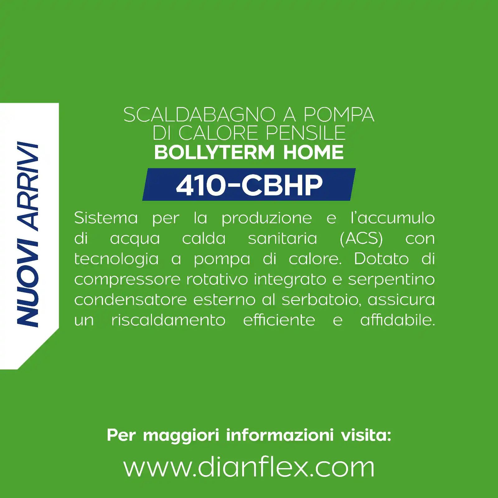 Image from DIANFLEX: Scopri il nuovo scaldabagno pensile BOLLYTERM HOME by Cordivari con te...
