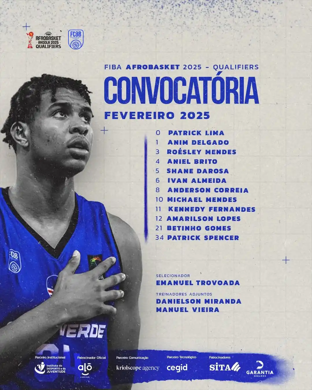 Image from DTudo1Pouco 🇨🇻: Eis os convocados rumo à classificação ao Afrobasket A Federação Cab...