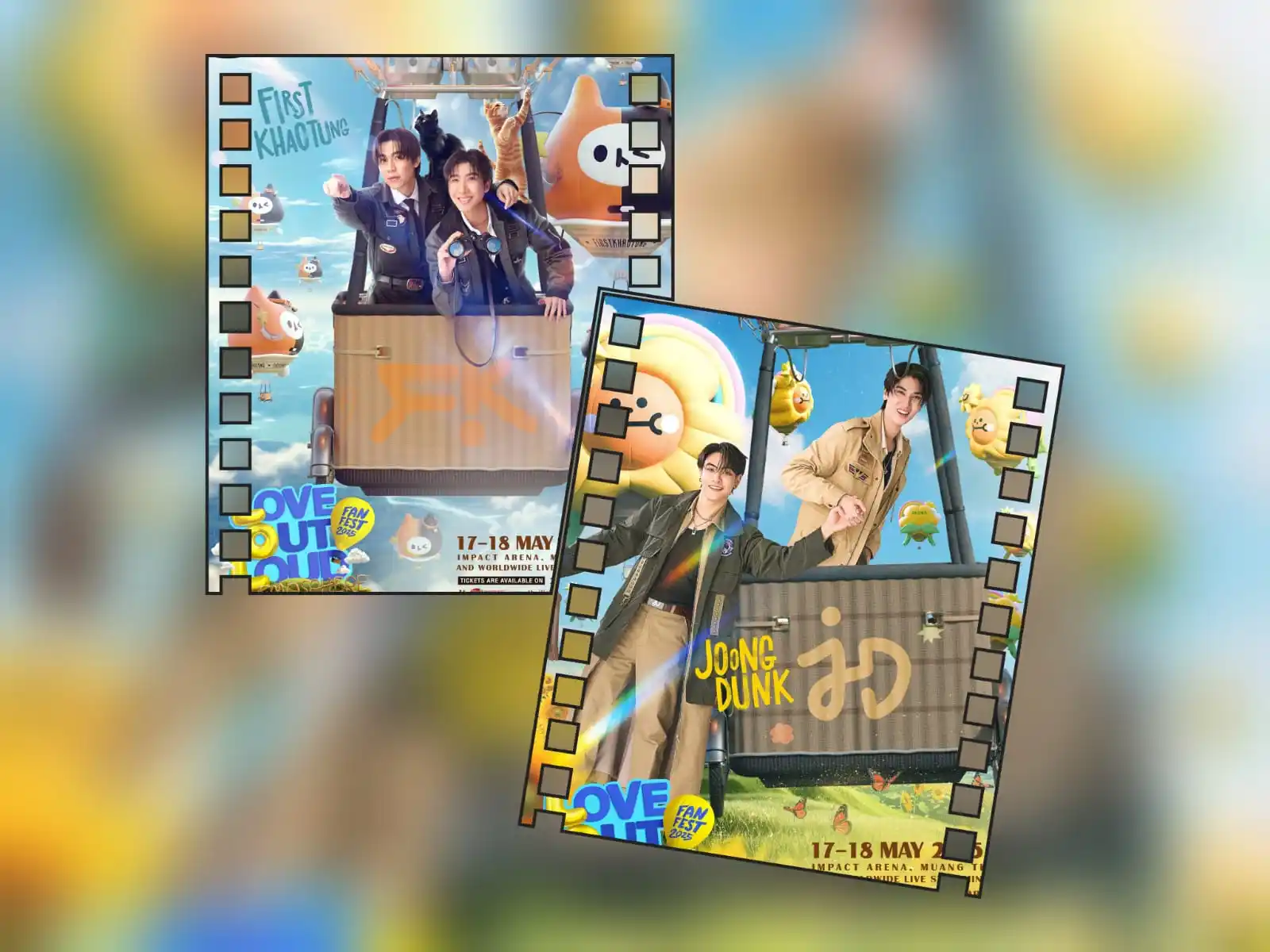 Image from 💛DungJang & SomSoms🧡: ```Posters de firstkhao y joongdunk para el lolfanfest2025```🥳🥳❤️ >...