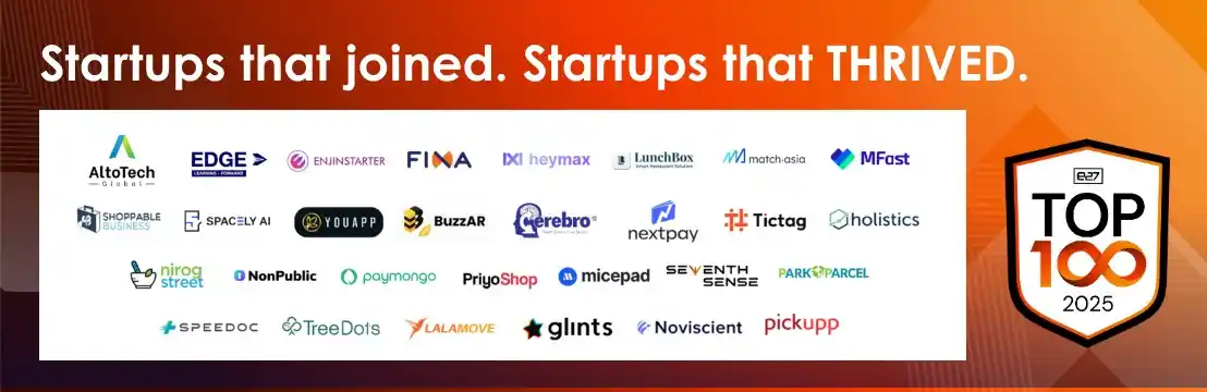 Image from e27.co: *Where are they now? 🚀* Startups that joined TOP100 have gone on to ...