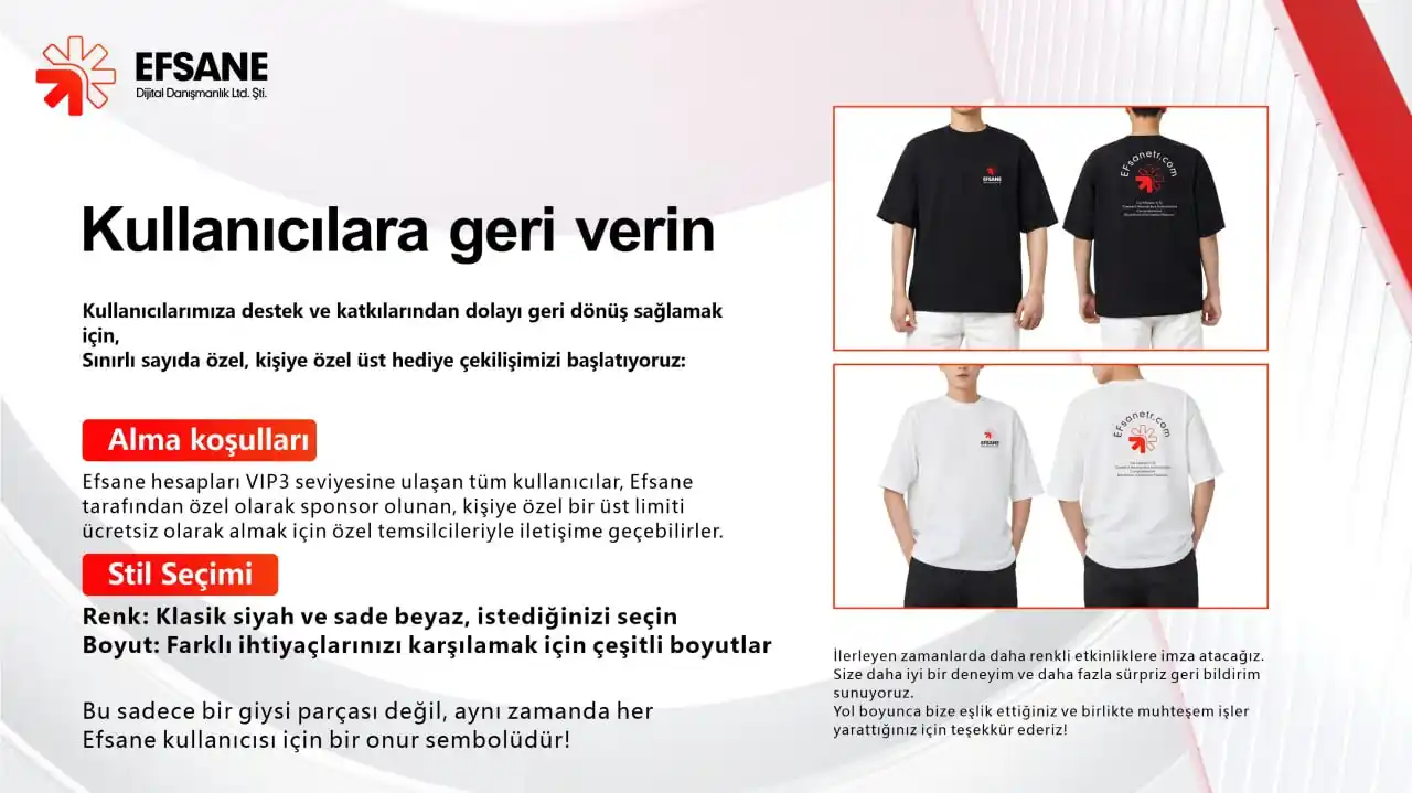 Image from Efsane - Önemli Bilgi: Gelecekte Efsane, daha heyecan verici etkinlikler ve özel ödüller sunm...