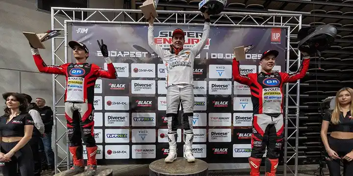 Image from Enduro.de: SuperEnduro GP Ungarn: 🥇Billy Bolt gewinnt Prestige – 🥇 Milan Schmüs...