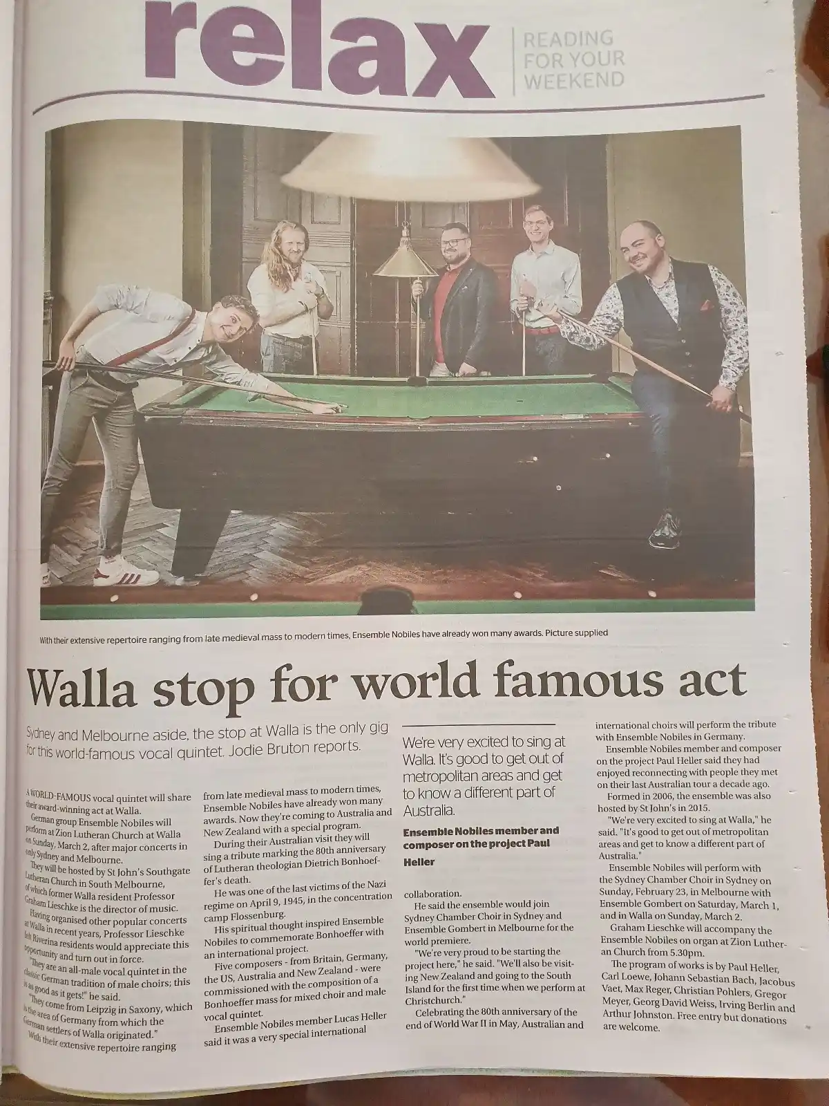 Ensemble Nobiles - Acappella LEIPZIG post