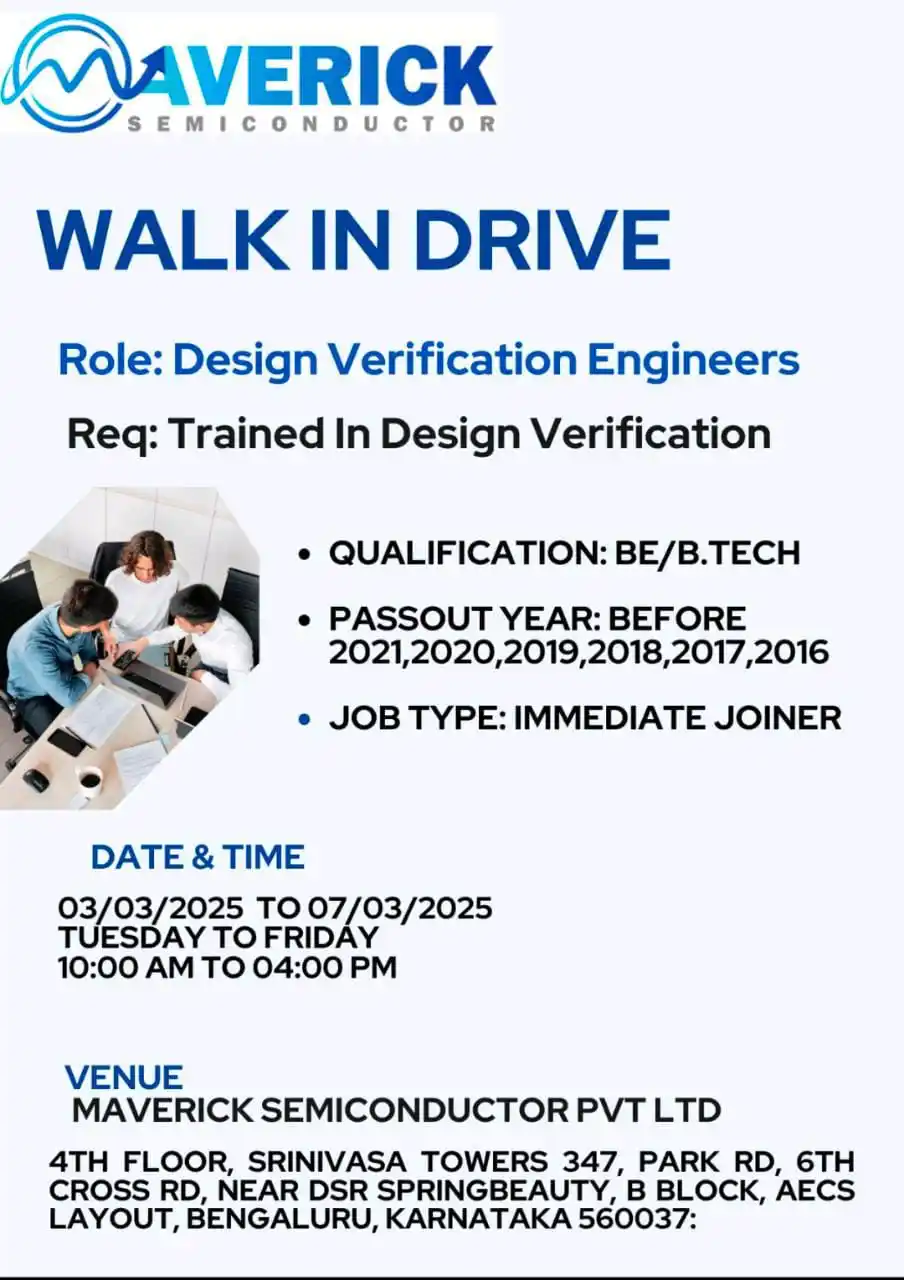 Explore Electronics Plus | VLSI Jobs post