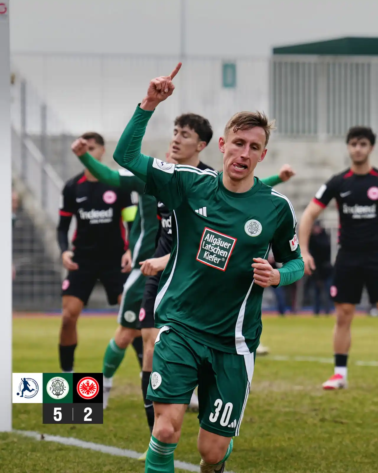 Image from FC 08 Homburg: Unser FCH gewinnt mit 5:2 gegen Eintracht Frankfurt II. Die Torschütze...